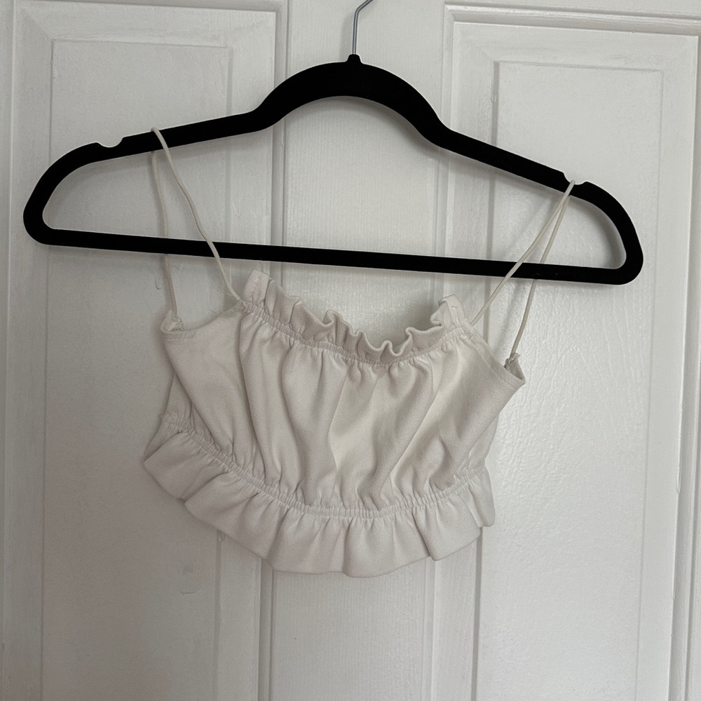 White crop top